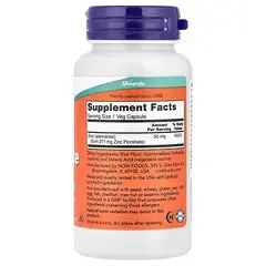 NOW Foods, Picolinate de zinc, 50 mg, 120 capsules végétales