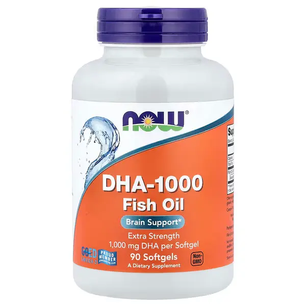 NOW Foods, Huile de poisson DHA-1000, 90 capsules à enveloppe molle — Marovibe