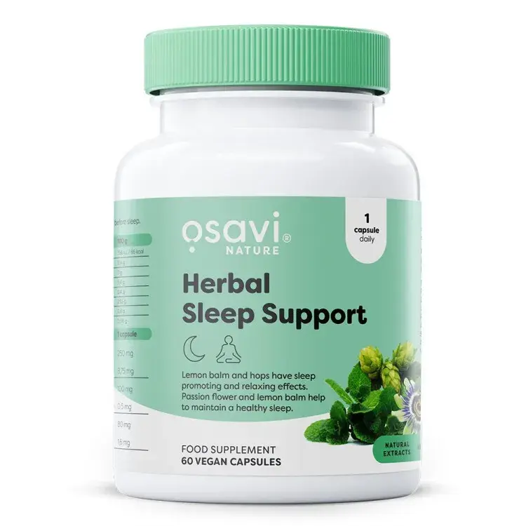 Herbal Sleep Support (Melatonin Free) - 60 vegan caps | Osavi