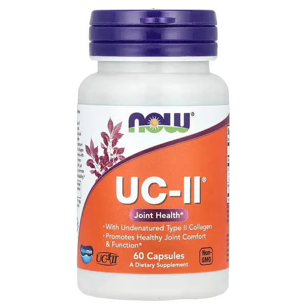 NOW Foods, UC-II®, Santé des articulations avec collagène de type II non dénaturé, 60 capsules