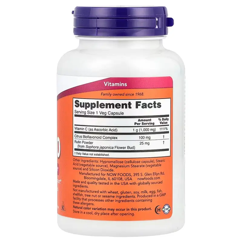 NOW Foods, C-1000, 100 capsules végétales
