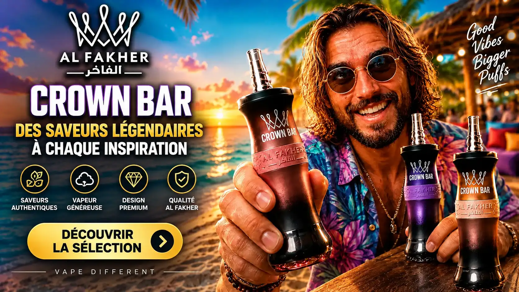 Crown Bar, l'evasion a chaque bouffee